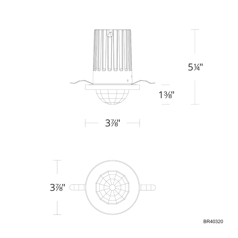 Schonbek Beyond BR40320 Vega 4" LED Recessed Light, 3CCT