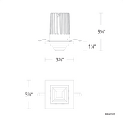 Schonbek Beyond BR40325 Madison 4" LED Recessed Light, 3CCT