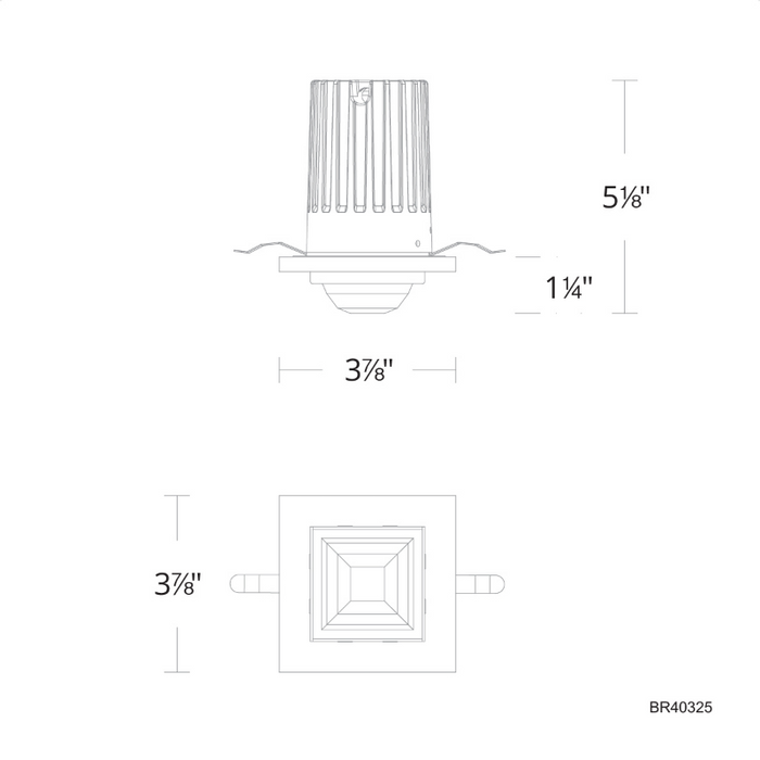 Schonbek Beyond BR40325 Madison 4" LED Recessed Light, 3CCT