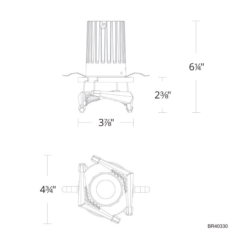 Schonbek Beyond BR40330 Visata 5" LED Recessed Light, 3CCT