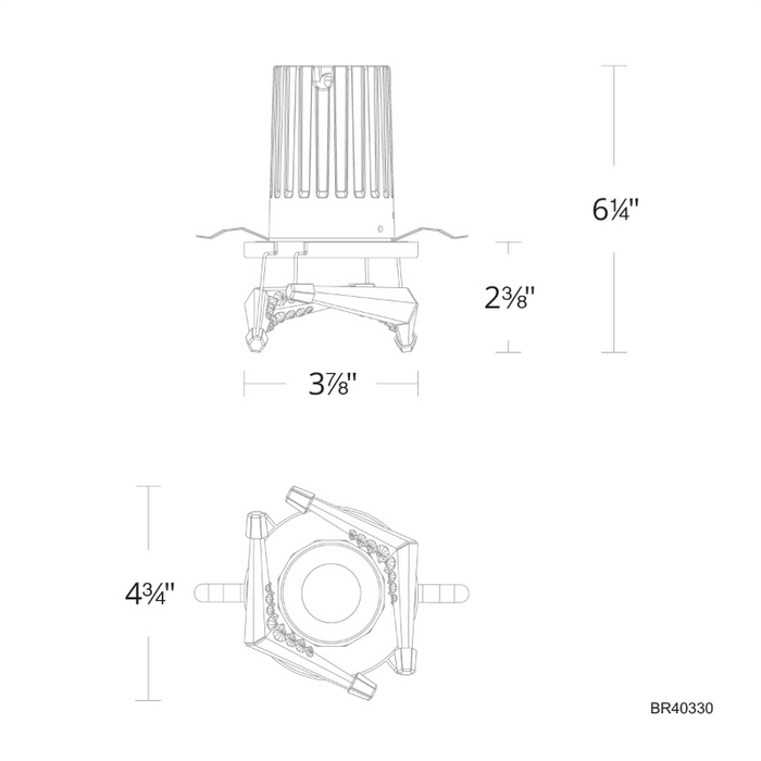 Schonbek Beyond BR40330 Visata 5" LED Recessed Light, 3CCT
