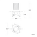 Schonbek Beyond BR40330 Visata 5" LED Recessed Light, 3CCT
