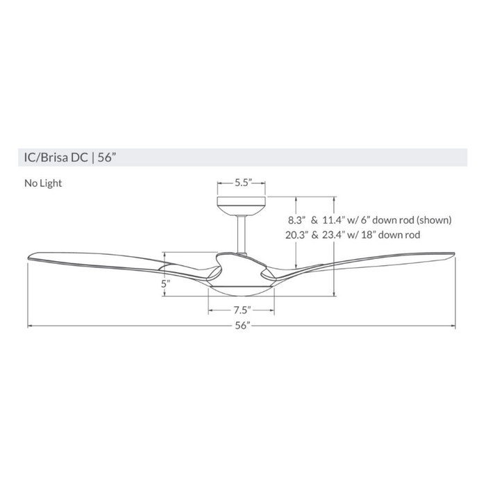 Modern Fan IC/Brisa DC 56" Ceiling Fan