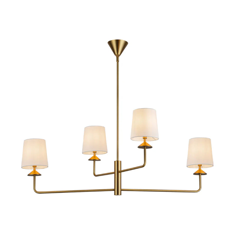 Alora Mood CH497445 Bridgette 4-lt 45" Chandelier - Brushed Gold