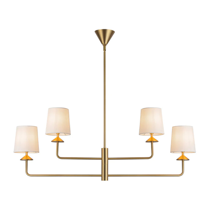 Alora Mood CH497445 Bridgette 4-lt 45" Chandelier - Brushed Gold