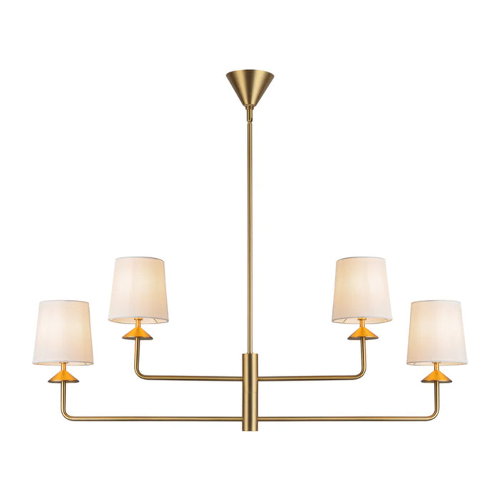 Alora Mood CH497445 Bridgette 4-lt 45" Chandelier - Brushed Gold