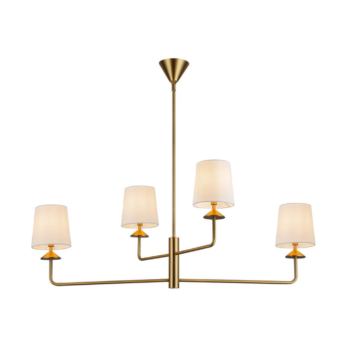 Alora Mood CH497445 Bridgette 4-lt 45" Chandelier - Brushed Gold