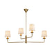 Alora Mood CH497445 Bridgette 4-lt 45" Chandelier - Brushed Gold