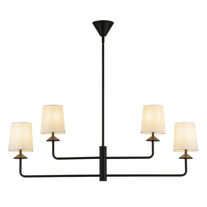 Alora Mood CH497445 Bridgette 4-lt 45" Chandelier - Matte Black