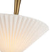 Alora Mood PD497016 Bridgette 1-lt 16" Pendant - Brushed Gold/Folded White