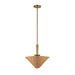 Alora Mood PD497016 Bridgette 1-lt 16" Pendant - Brushed Gold/Rattan