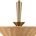 Alora Mood PD497016 Bridgette 1-lt 16" Pendant - Brushed Gold/Rattan