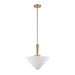 Alora Mood PD497016 Bridgette 1-lt 16" Pendant - Brushed Gold/White Linen