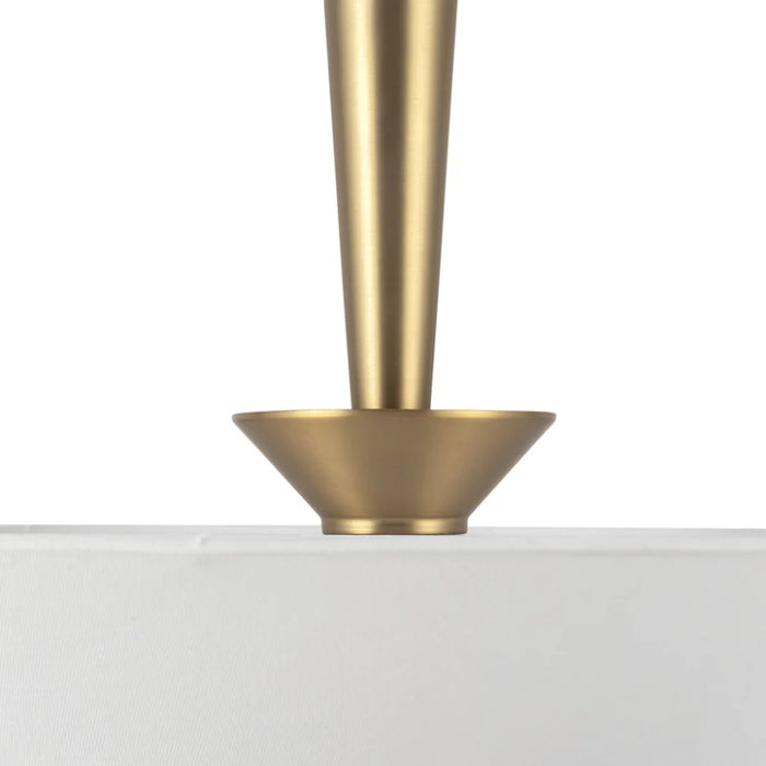 Alora Mood PD497016 Bridgette 1-lt 16" Pendant - Brushed Gold/White Linen