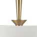 Alora Mood PD497016 Bridgette 1-lt 16" Pendant - Brushed Gold/White Linen