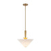 Alora Mood PD497016 Bridgette 1-lt 16" Pendant - Brushed Gold/White Linen