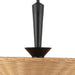 Alora Mood PD497016 Bridgette 1-lt 16" Pendant - Matte Black/Rattan
