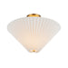 Alora Mood SF497016 Bridgette 1-lt 16" Semi-Flush Mount - Brushed Gold/Folded White
