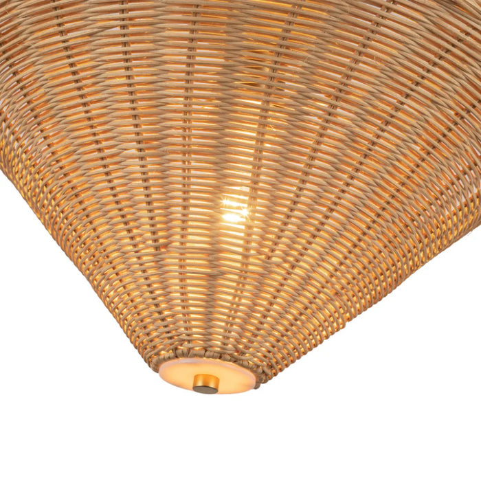 Alora Mood SF497016 Bridgette 1-lt 16" Semi-Flush Mount-Rattan