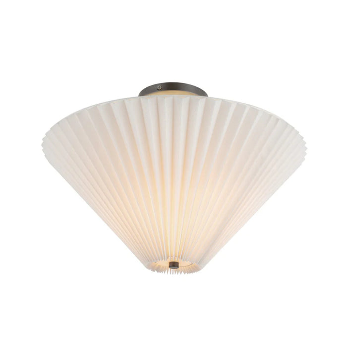 Alora Mood SF497016 Bridgette 1-lt 16" Semi-Flush Mount - Matte Black/Folded White