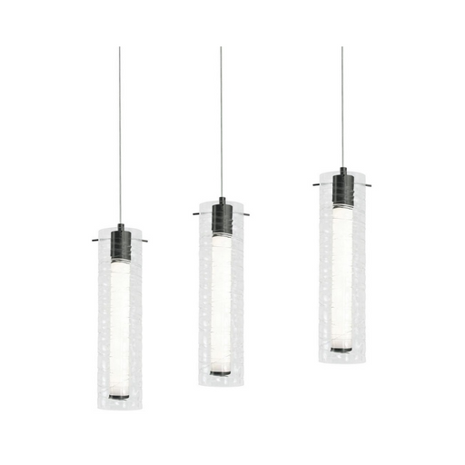 AFX BRIP04LAJUD Bari 3-lt 36" LED Linear Pendant - Black