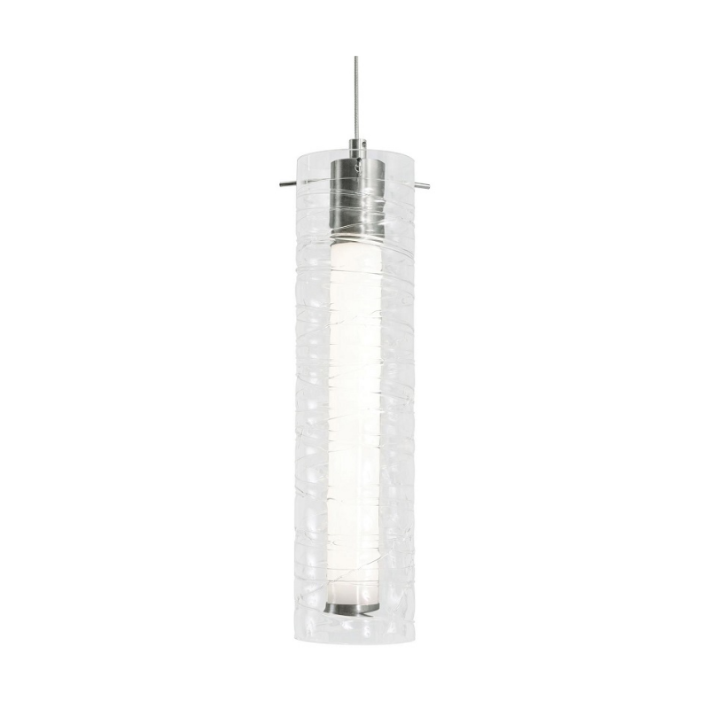 AFX BRIP04LAJUD Bari 1-lt 4" LED Pendant - Satin Nickel
