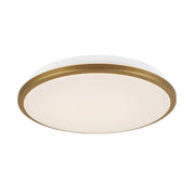 Kuzco FM43313-5CCT Brook 1-lt 13" LED Flush Mount, 5CCT Selectable - Brushed Gold