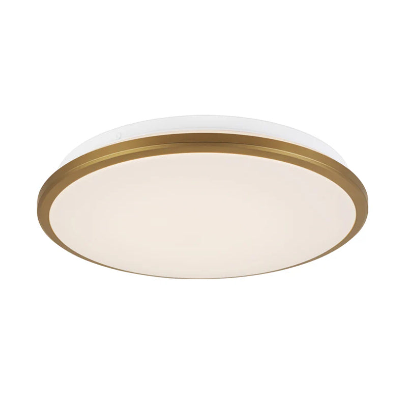 Kuzco FM43313-5CCT Brook 1-lt 13" LED Flush Mount, 5CCT Selectable - Brushed Gold