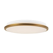 Kuzco FM43313-5CCT Brook 1-lt 13" LED Flush Mount, 5CCT Selectable - Brushed Gold