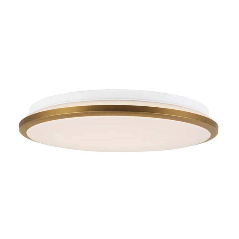 Kuzco FM43313-5CCT Brook 1-lt 13" LED Flush Mount, 5CCT Selectable - Brushed Gold