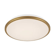 Kuzco FM43313-5CCT Brook 1-lt 13" LED Flush Mount, 5CCT Selectable - Brushed Gold