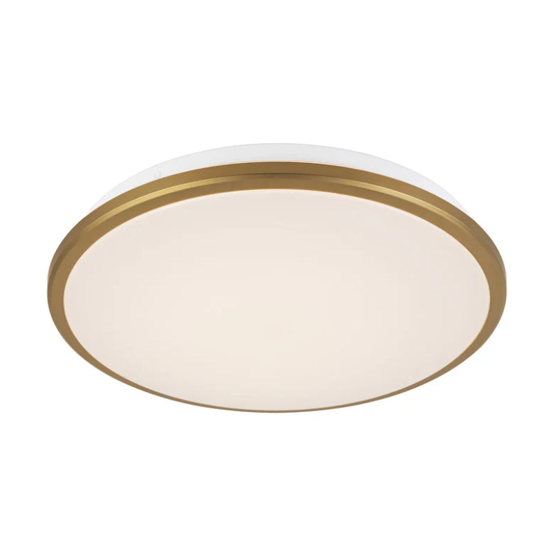 Kuzco FM43313-5CCT Brook 1-lt 13" LED Flush Mount, 5CCT Selectable - Brushed Gold
