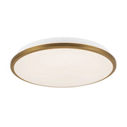 Kuzco FM43315-5CCT Brook 1-lt 15" LED Flush Mount, 5CCT Selectable - Brushed Gold