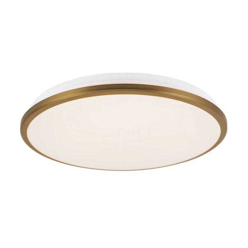 Kuzco FM43315-5CCT Brook 1-lt 15" LED Flush Mount, 5CCT Selectable - Brushed Gold