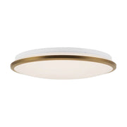 Kuzco FM43315-5CCT Brook 1-lt 15" LED Flush Mount, 5CCT Selectable - Brushed Gold