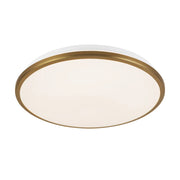 Kuzco FM43315-5CCT Brook 1-lt 15" LED Flush Mount, 5CCT Selectable - Brushed Gold