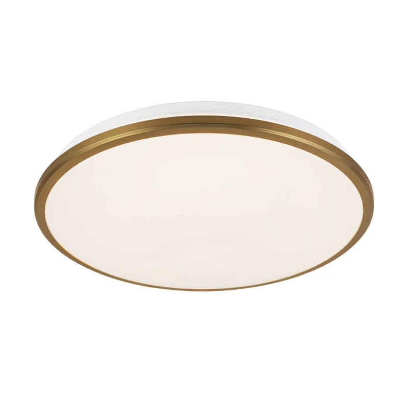 Kuzco FM43315-5CCT Brook 1-lt 15" LED Flush Mount, 5CCT Selectable - Brushed Gold