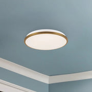 Kuzco FM43315-5CCT Brook 1-lt 15" LED Flush Mount, 5CCT Selectable - Brushed Gold