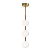 AFX BRQP32LAJUD Baroque 3-lt 6" LED Pendant - Light Antique Brass