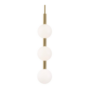 AFX BRQP32LAJUD Baroque 3-lt 6" LED Pendant - Light Antique Brass