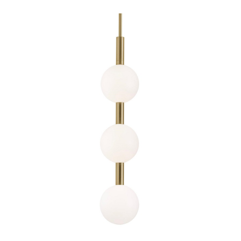 AFX BRQP32LAJUD Baroque 3-lt 6" LED Pendant - Light Antique Brass