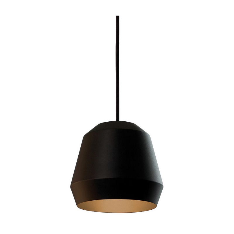 AFX BRXP10MB Bronx 1-lt 10" Pendant - Black/Gold