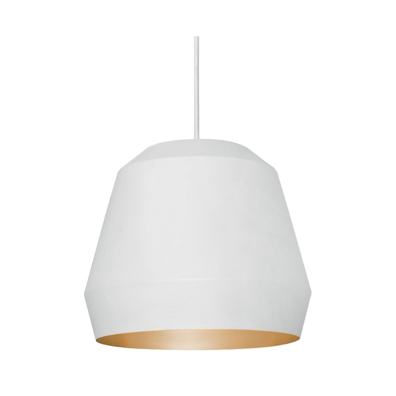 AFX BRXP10MB Bronx 1-lt 10" Pendant - White/Gold