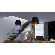 AFX BRXP14MB Bronx 1-lt 14" Pendant
