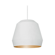 AFX BRXP14MB Bronx 1-lt 14" Pendant - White/Gold