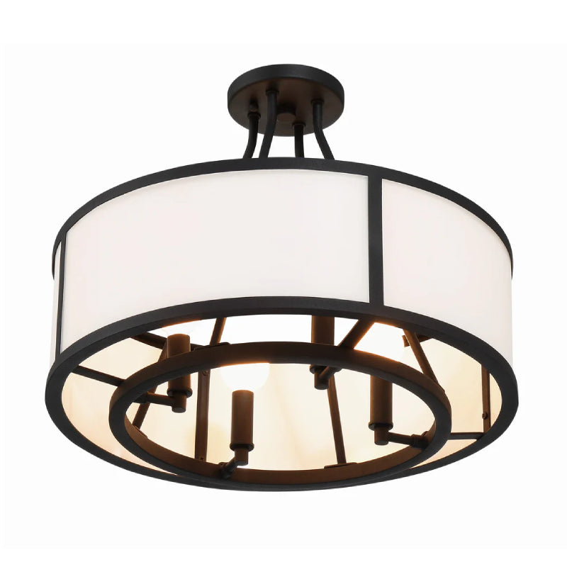 Crystorama BRY-8004-CEILING Bryant 4-lt 18" Semi Flush Mount