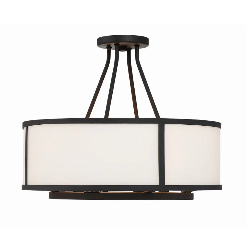 Crystorama BRY-8004-CEILING Bryant 4-lt 18" Semi Flush Mount