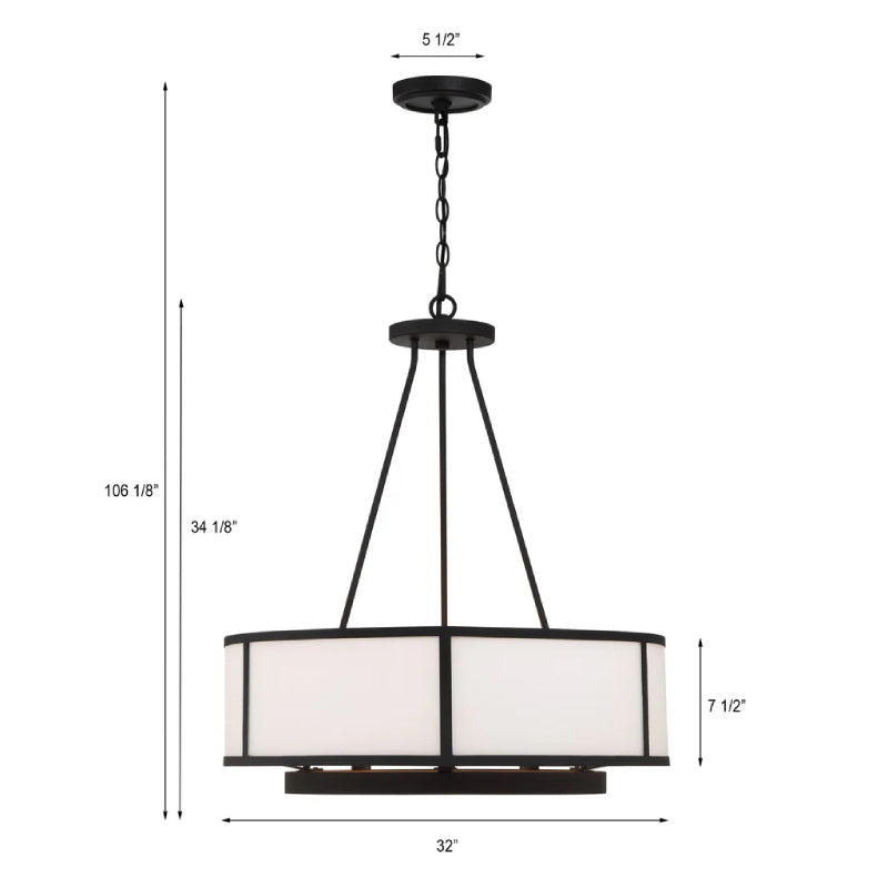 Crystorama BRY-8008 Bryant 8-lt 32" Chandelier