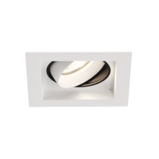 Eurofase BTGO-1S-T Baby Tango 1 Light 10W Square LED Flat Gimbal Trim, Frosted Lens - White