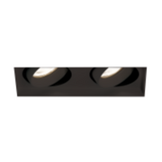 Eurofase BTGO-2-TL Baby Tango 2 Light 20W LED Trimless Flat Gimbal, Honeycomb Louvre - Black